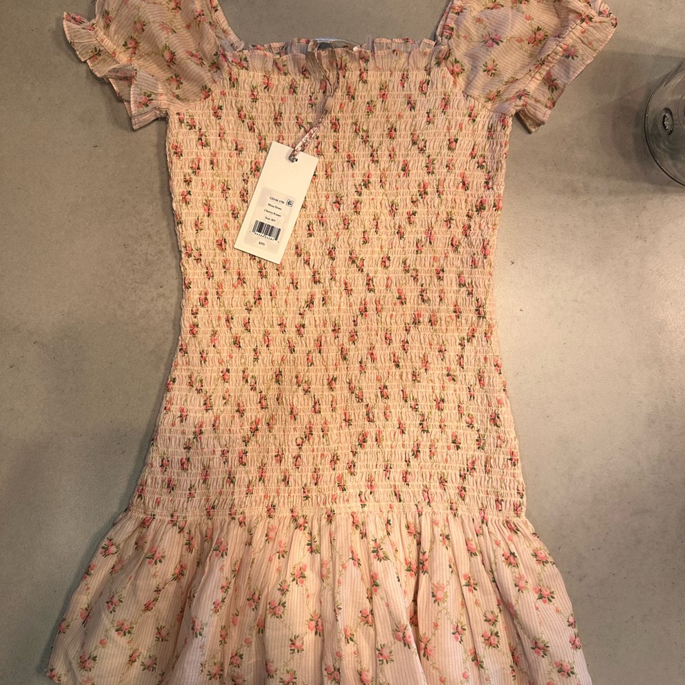 LoveShackFancy Pink Floral Kids Dress